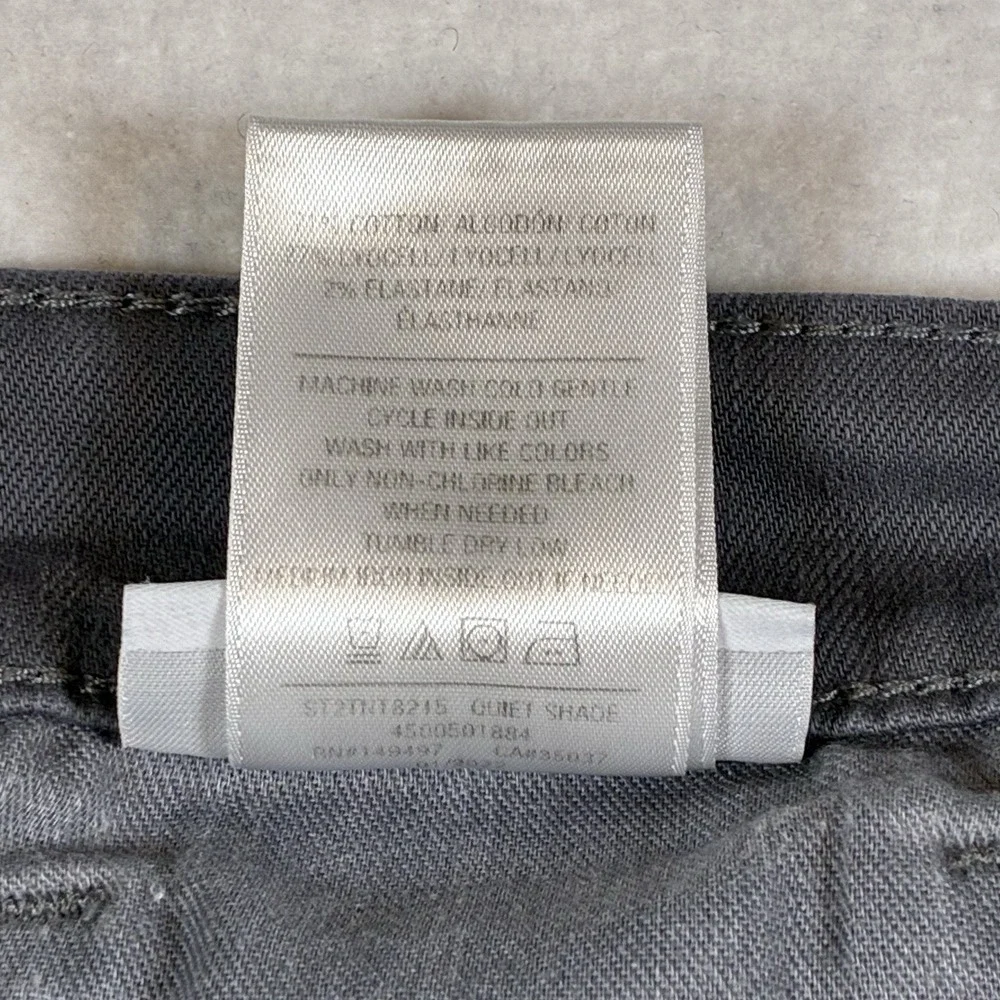 Joes Jeans The Asher Mens 32x31 Gray Jeans Denim Soft Stretch Slim tailored READ